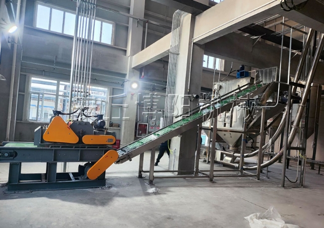 擠壓振散裝置+自動拆包機+管鏈投加系統(tǒng)